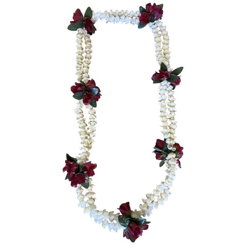 Pikake fabric lei white - pikake,